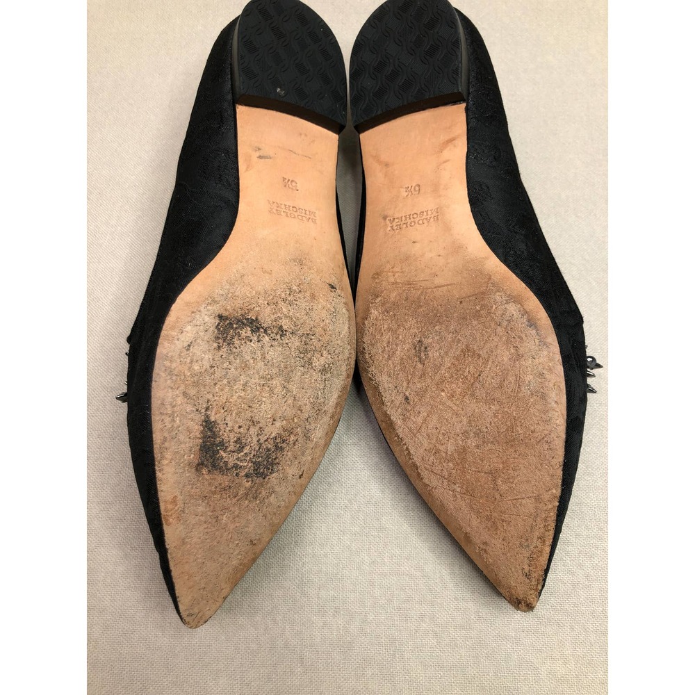 Badgley Mischka Women’s Mandy Loafer Flat , Black Jacquard, Rhinestones, Sz 5.5 - Picture 5 of 6